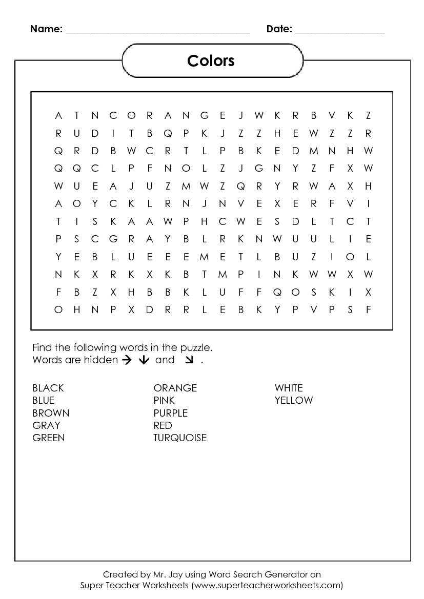 Word search puzzle maker free download